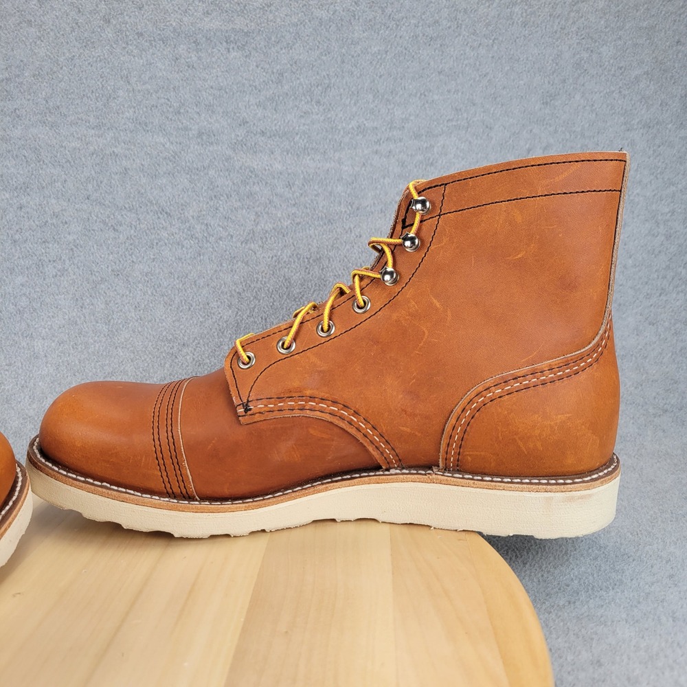 Red Wing Iron Ranger 8089 Mens 11.5 D Oro Legacy Leather Wedge Sole Boots - Picture 6 of 11